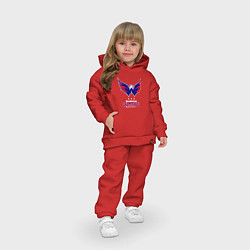 Детский костюм оверсайз Washington Capitals, цвет: красный — фото 2
