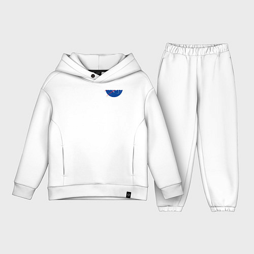 Детский костюм оверсайз NASA / Белый – фото 1