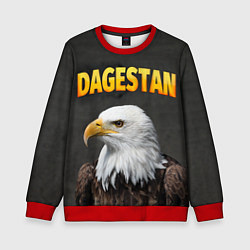 Свитшот детский Dagestan Eagle, цвет: 3D-красный