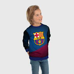 Свитшот детский FCB Barcelona, цвет: 3D-синий — фото 2