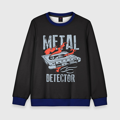 Детский свитшот Metal Detector / 3D-Синий – фото 1