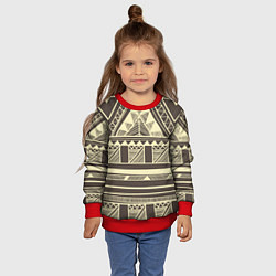 Свитшот детский Камерун, цвет: 3D-красный — фото 2