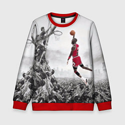 Свитшот детский Michael Jordan NBA, цвет: 3D-красный