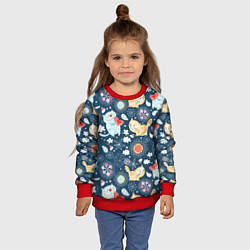 Свитшот детский Котята, цвет: 3D-красный — фото 2