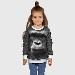 Свитшот детский Взгляд, цвет: 3D-белый — фото 2