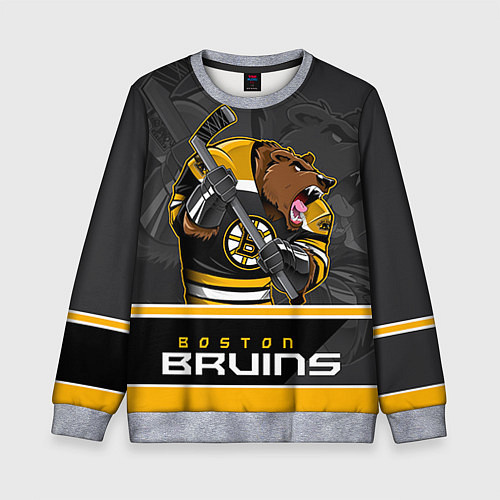 Детский свитшот Boston Bruins / 3D-Меланж – фото 1