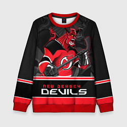 Свитшот детский New Jersey Devils, цвет: 3D-красный