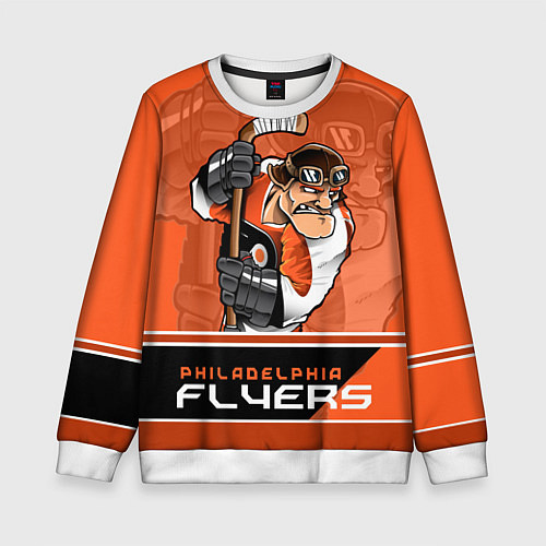 Детский свитшот Philadelphia Flyers / 3D-Белый – фото 1