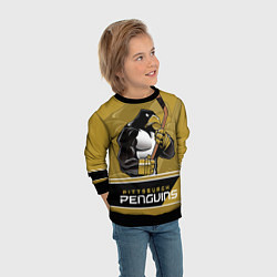 Свитшот детский Pittsburgh Penguins, цвет: 3D-черный — фото 2