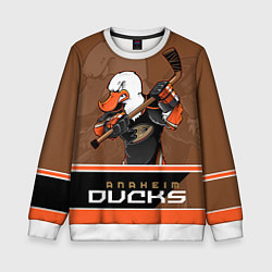 Свитшот детский Anaheim Ducks, цвет: 3D-белый