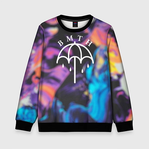 Детский свитшот BMTH Rain / 3D-Черный – фото 1