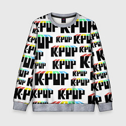 Свитшот детский K-pop Pattern, цвет: 3D-меланж