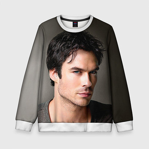 Детский свитшот Ian Somerhalder / 3D-Белый – фото 1