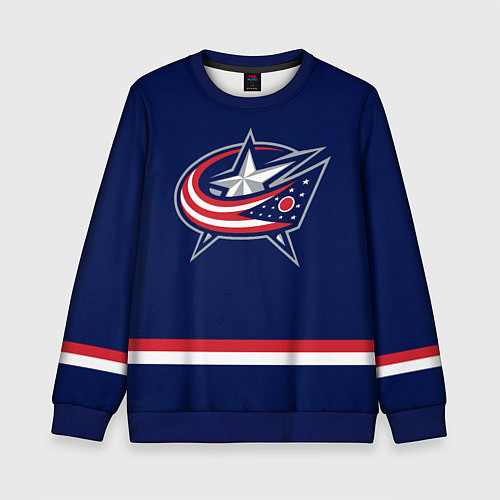 Детский свитшот Columbus Blue Jackets / 3D-Синий – фото 1