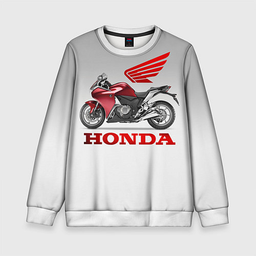 Детский свитшот Honda 2 / 3D-Белый – фото 1