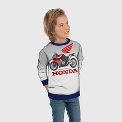 Свитшот детский Honda 2, цвет: 3D-синий — фото 2