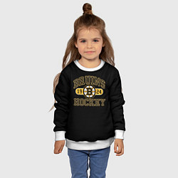 Свитшот детский Boston Bruins: Est.1924, цвет: 3D-белый — фото 2
