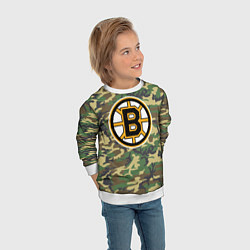 Свитшот детский Bruins Camouflage, цвет: 3D-белый — фото 2