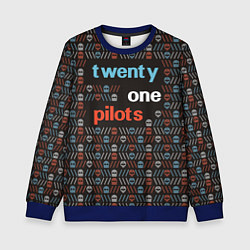 Свитшот детский Twenty One Pilots, цвет: 3D-синий