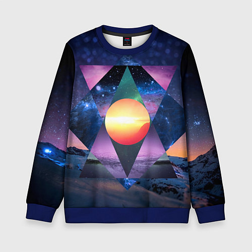 Детский свитшот Space / 3D-Синий – фото 1