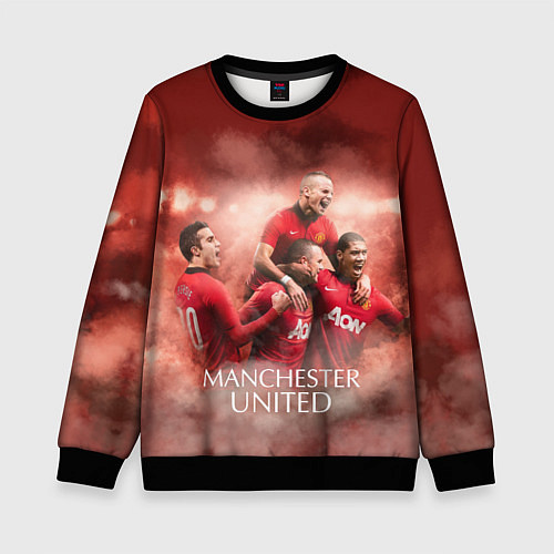 Детский свитшот Manchester United / 3D-Черный – фото 1