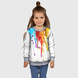 Свитшот детский Краска, цвет: 3D-меланж — фото 2