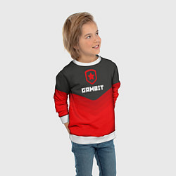 Свитшот детский Gambit Gaming Uniform, цвет: 3D-белый — фото 2