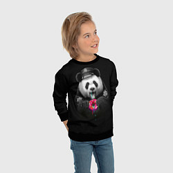 Свитшот детский Donut Panda, цвет: 3D-черный — фото 2