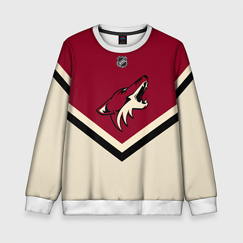 Детский свитшот NHL: Arizona Coyotes / 3D-Белый – фото 1