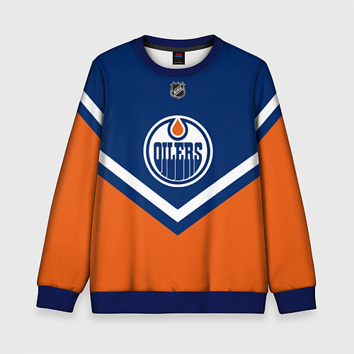 Детский свитшот NHL: Edmonton Oilers / 3D-Синий – фото 1
