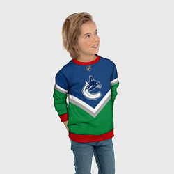 Свитшот детский NHL: Vancouver Canucks, цвет: 3D-красный — фото 2