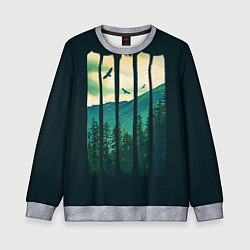 Свитшот детский Green Life, цвет: 3D-меланж