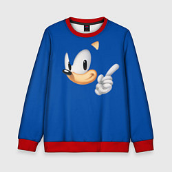 Свитшот детский Соник, цвет: 3D-красный