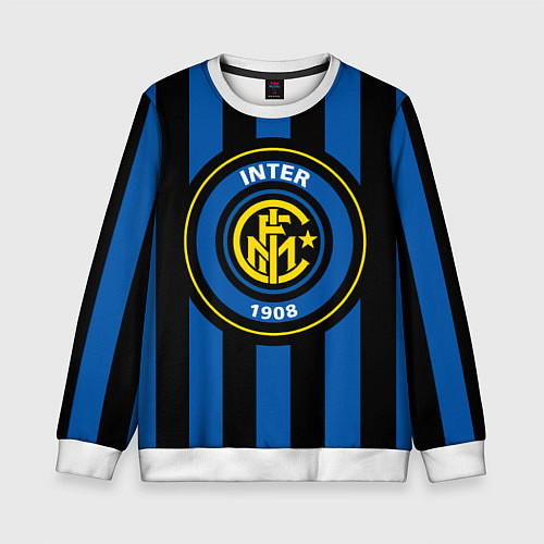 Детский свитшот Inter FC 1908 / 3D-Белый – фото 1