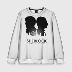 Свитшот детский Sherlock Edition, цвет: 3D-белый