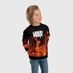 Свитшот детский Linkin Park: Hell Flame, цвет: 3D-черный — фото 2