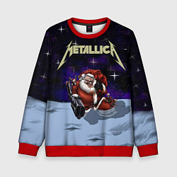 Свитшот детский Metallica: Bad Santa, цвет: 3D-красный