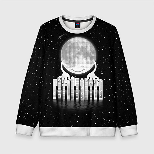 Детский свитшот Лунная мелодия / 3D-Белый – фото 1