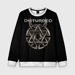 Свитшот детский Disturbed Logo, цвет: 3D-белый