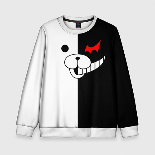 Детский свитшот Monokuma / 3D-Белый – фото 1