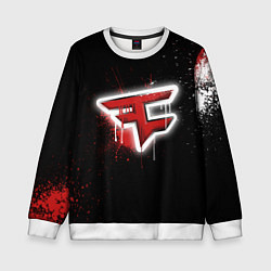 Свитшот детский FaZe Clan: Black collection, цвет: 3D-белый