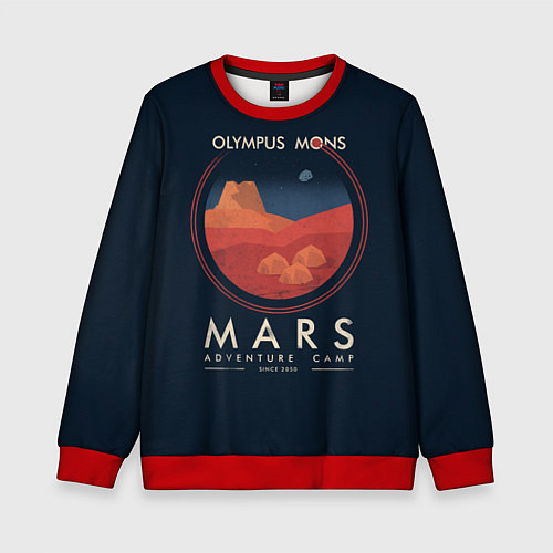 Детский свитшот Mars Adventure Camp / 3D-Красный – фото 1