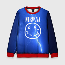 Свитшот детский Nirvana: Lightning, цвет: 3D-красный