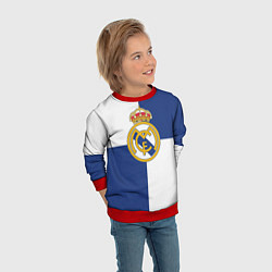 Свитшот детский Real Madrid: Blue style, цвет: 3D-красный — фото 2