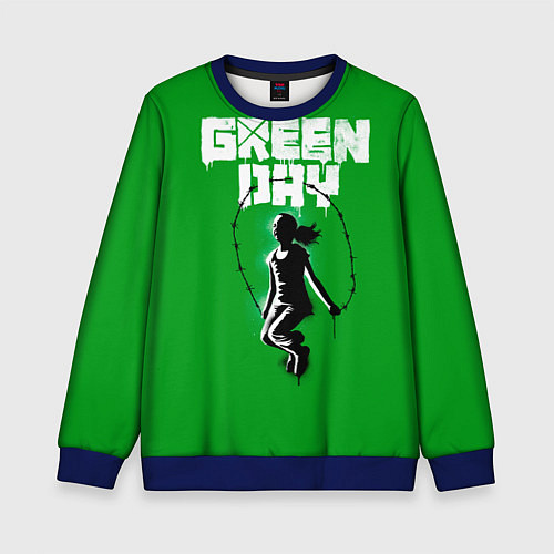 Детский свитшот Green Day: Girl / 3D-Синий – фото 1