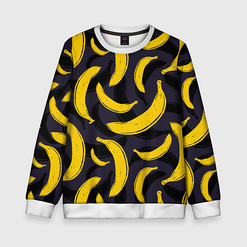 Детский свитшот Бананы / 3D-Белый – фото 1
