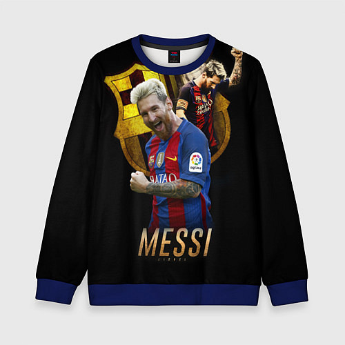 Детский свитшот Messi Star / 3D-Синий – фото 1