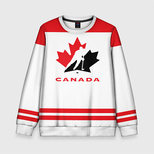 Детский свитшот Canada Team / 3D-Белый – фото 1