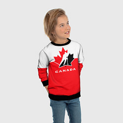 Свитшот детский Canada Team, цвет: 3D-черный — фото 2