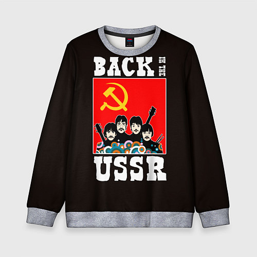 Детский свитшот Back In The USSR / 3D-Меланж – фото 1